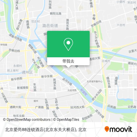 北京爱尚88连锁酒店(北京东关大桥店)地图