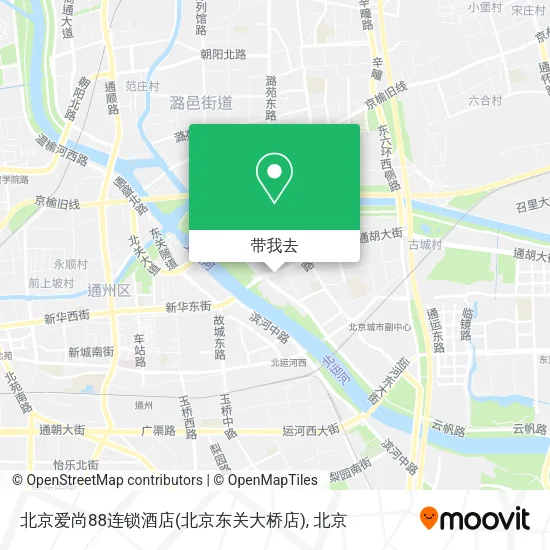 北京爱尚88连锁酒店(北京东关大桥店)地图