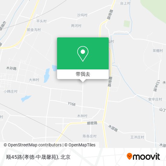 顺45路(孝德-中晟馨苑)地图