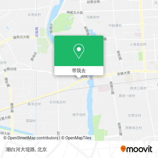 潮白河大堤路地图