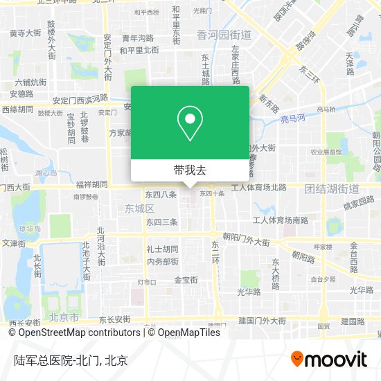 陆军总医院-北门地图