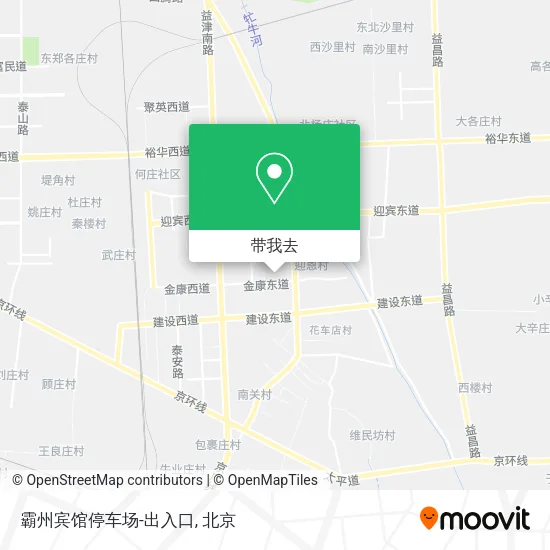 霸州宾馆停车场-出入口地图