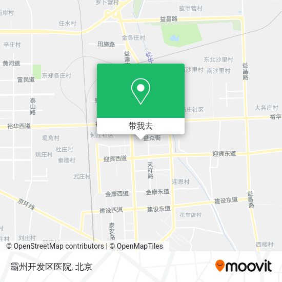 霸州开发区医院地图
