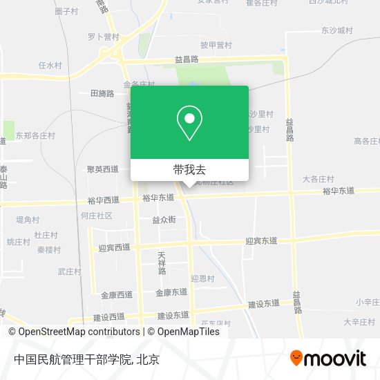 中国民航管理干部学院地图
