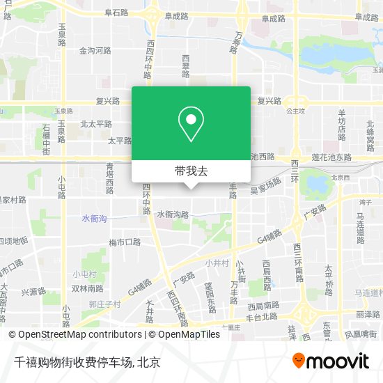 千禧购物街收费停车场地图