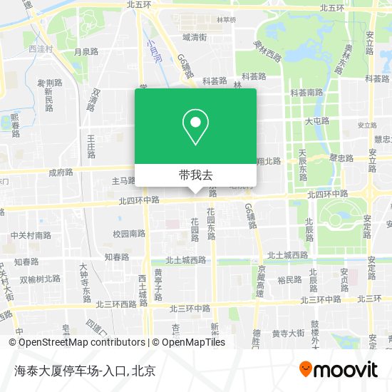 海泰大厦停车场-入口地图