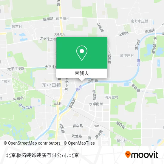 北京极拓装饰装潢有限公司地图