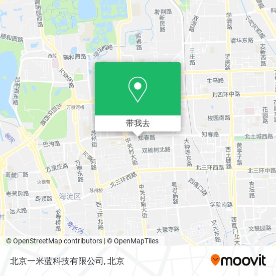 北京一米蓝科技有限公司地图