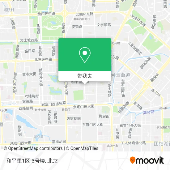 和平里1区-3号楼地图