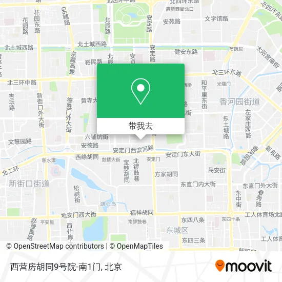 西营房胡同9号院-南1门地图