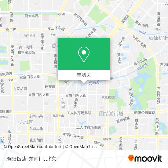 渔阳饭店-东南门地图