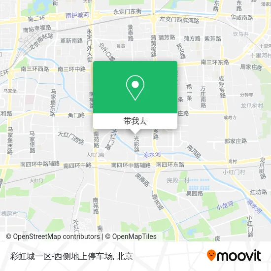 彩虹城一区-西侧地上停车场地图