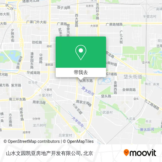 山水文园凯亚房地产开发有限公司地图