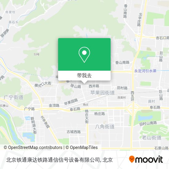 北京铁通康达铁路通信信号设备有限公司地图