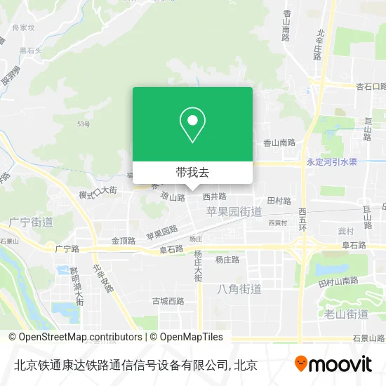北京铁通康达铁路通信信号设备有限公司地图