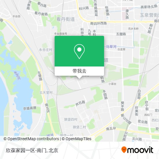 欣葆家园一区-南门地图