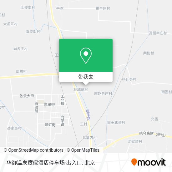 华御温泉度假酒店停车场-出入口地图