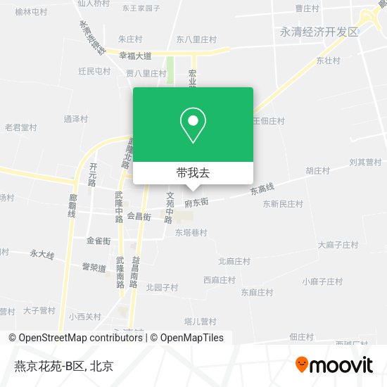 燕京花苑-B区地图
