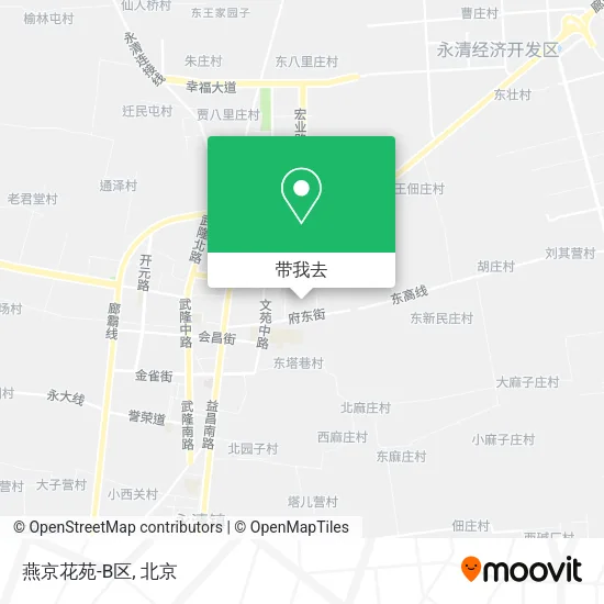 燕京花苑-B区地图