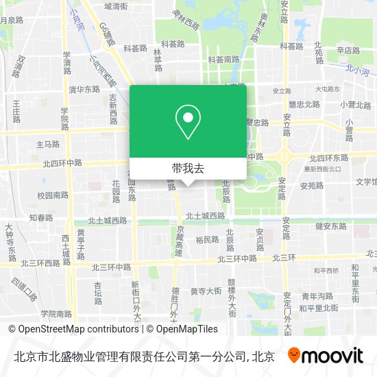 北京市北盛物业管理有限责任公司第一分公司地图
