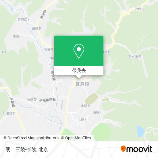 明十三陵-长陵地图