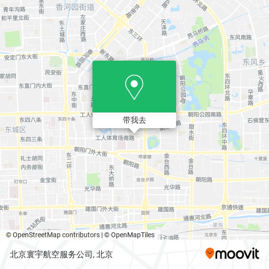 北京寰宇航空服务公司地图