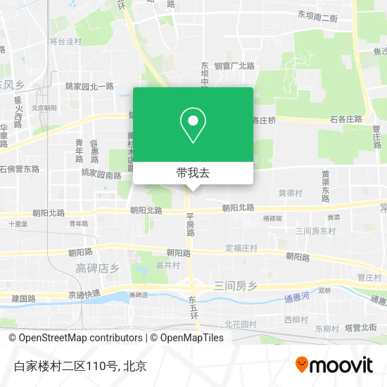 白家楼村二区110号地图
