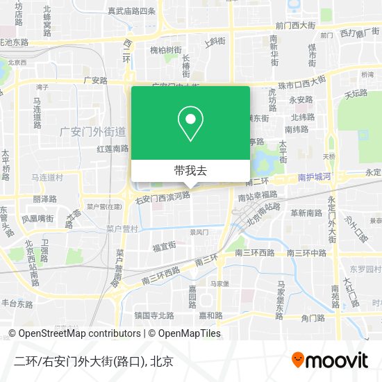 二环/右安门外大街(路口)地图