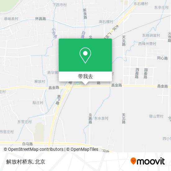 解放村桥东地图