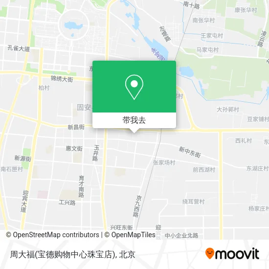 周大福(宝德购物中心珠宝店)地图