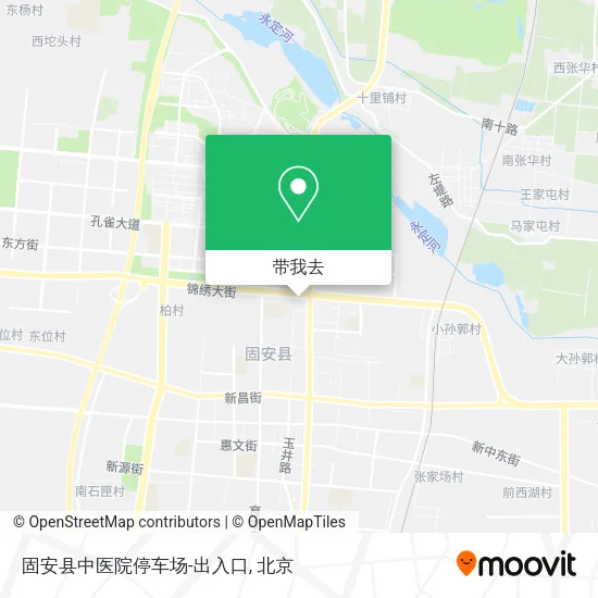 固安县中医院停车场-出入口地图