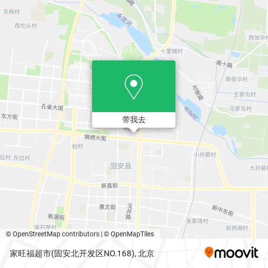 家旺福超市(固安北开发区NO.168)地图
