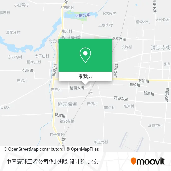 中国寰球工程公司华北规划设计院地图