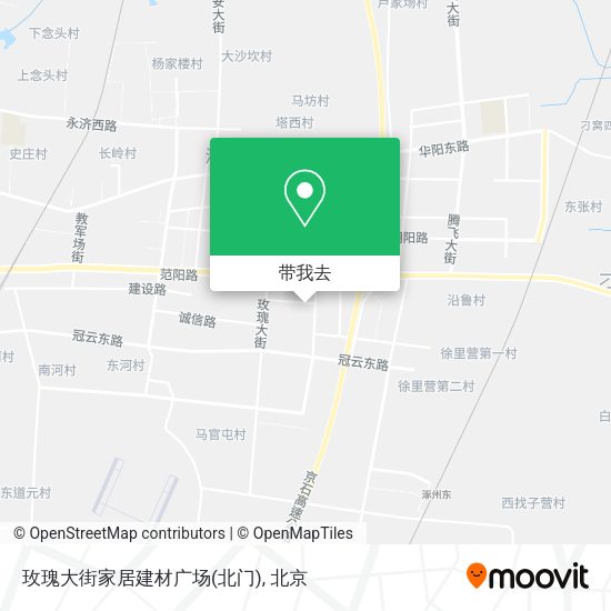 玫瑰大街家居建材广场(北门)地图