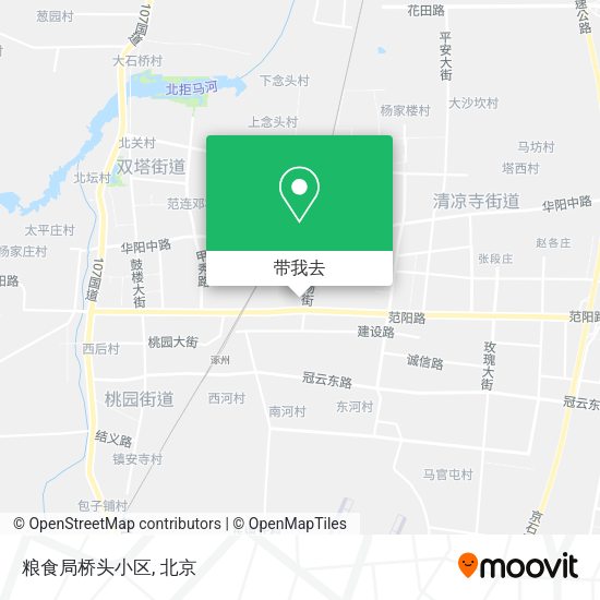 粮食局桥头小区地图
