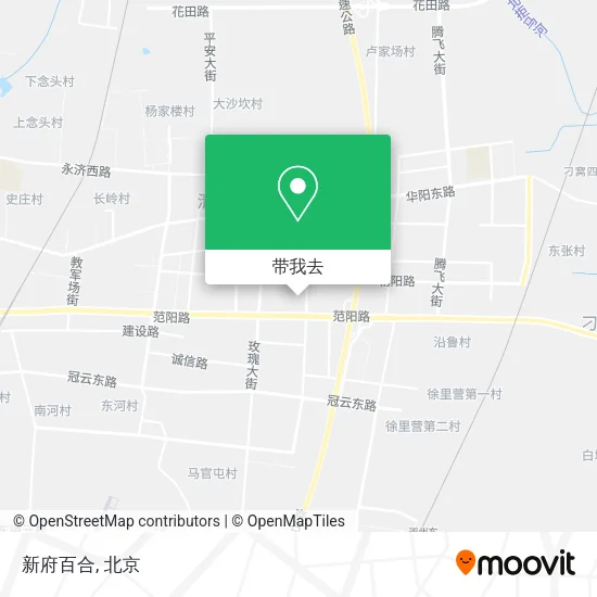 新府百合地图