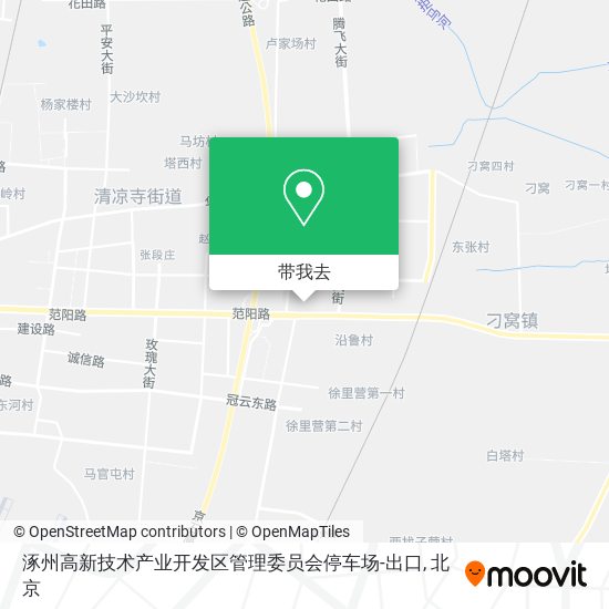 涿州高新技术产业开发区管理委员会停车场-出口地图