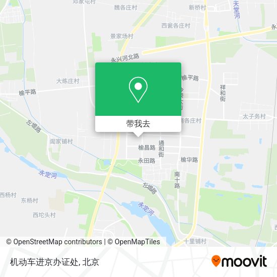 机动车进京办证处地图