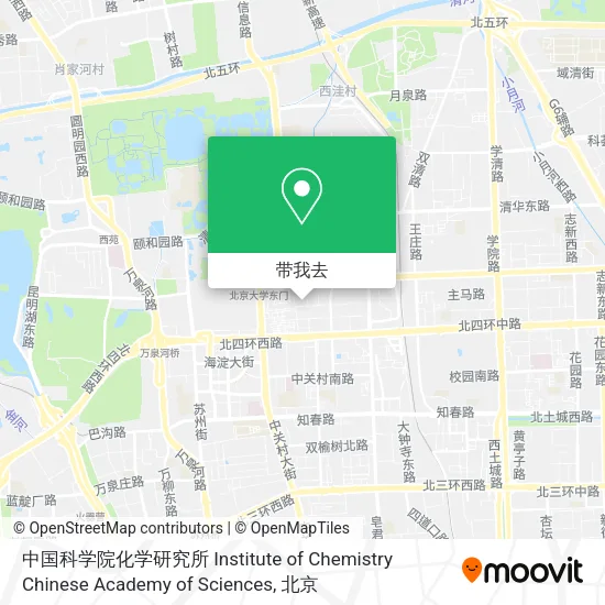 中国科学院化学研究所 Institute of Chemistry Chinese Academy of Sciences地图