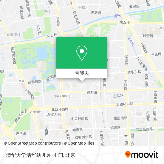 清华大学洁华幼儿园-正门地图