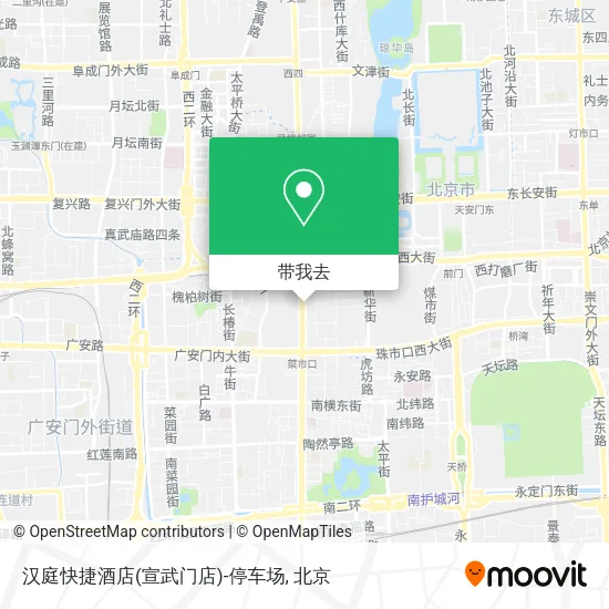 汉庭快捷酒店(宣武门店)-停车场地图