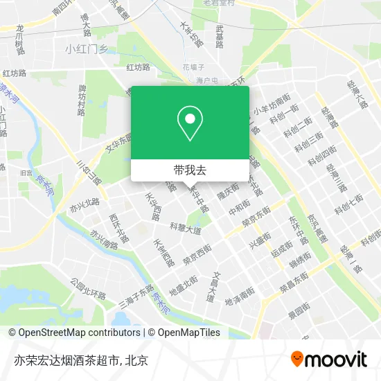亦荣宏达烟酒茶超市地图
