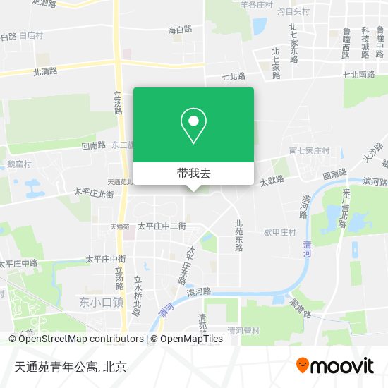天通苑青年公寓地图
