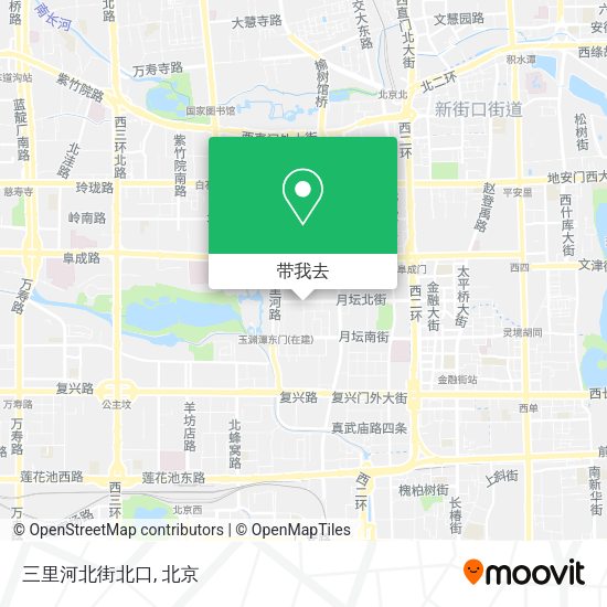 三里河北街北口地图