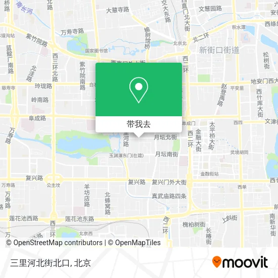 三里河北街北口地图