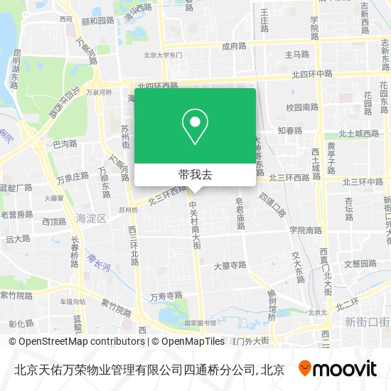 北京天佑万荣物业管理有限公司四通桥分公司地图