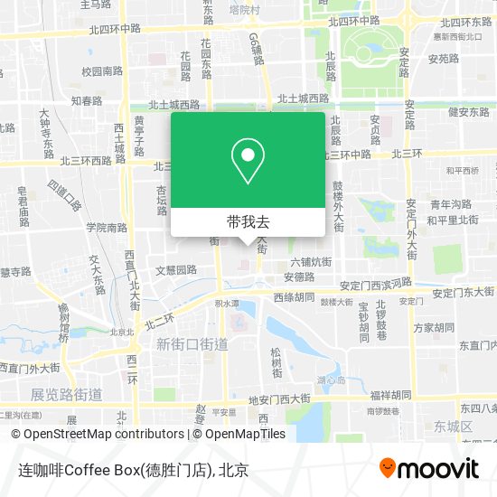 连咖啡Coffee Box(德胜门店)地图