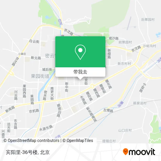 宾阳里-36号楼地图