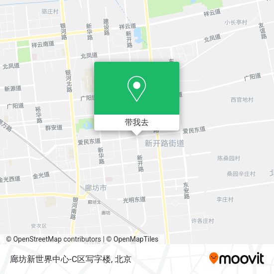 廊坊新世界中心-C区写字楼地图