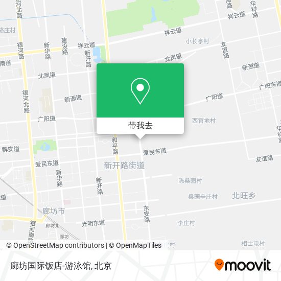 廊坊国际饭店-游泳馆地图